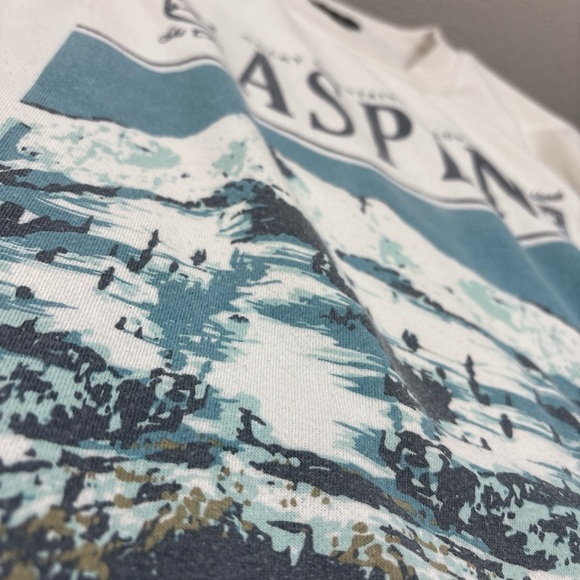 Aspen Other - Aspen‎ Graphic Sweatshirt - White and Blue